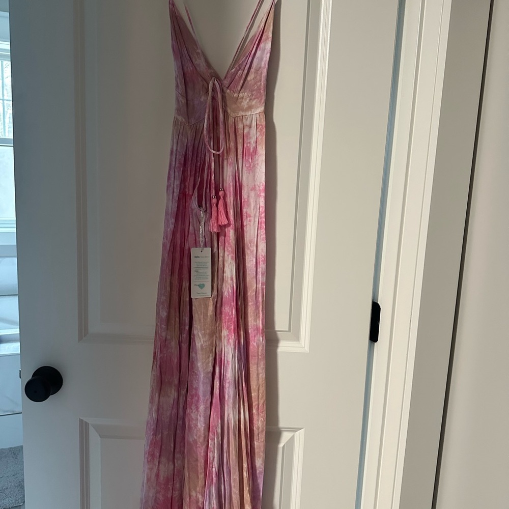 Tiare Hawaii NWT Day Dream Maxi Dress never worn pink - Picture 5 of 7